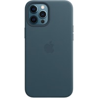 Чехол для телефона Apple MagSafe Leather Case для iPhone 12 Pro Max (балтийский синий)