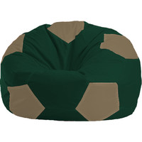 Кресло-мешок Flagman Мяч М1.1-60 (зеленый темный/бежевый темный)