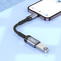 Адаптер Hoco UA24 USB Type-A - Lightning (0.16 м, черный)