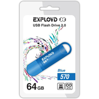 USB Flash OltraMax Exployd 570 64GB (синий) [EX-64GB-570]