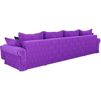 П-образный диван Лига диванов Элис 31487 (велюр, фиолетовый)
