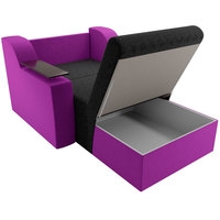 Кресло-кровать Лига диванов Сенатор 100696 80 см (черный/фиолетовый)
