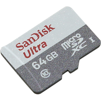 Карта памяти SanDisk Ultra microSDXC Class 10 UHS-I 64GB