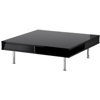 Журнальный столик Ikea Тофтерид (глянцевый черный) 604.077.99