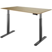 Стол для работы стоя ErgoSmart Electric Desk 1380x800x18 мм (дуб натуральный/черный)