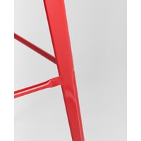 Стул Stool Group TOLIX WOOD со спинкой барный (красный) глянцевый