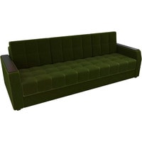Диван Лига диванов Атлантида Б/С 102241 (микровельвет, зеленый)