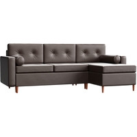 Угловой диван Mebelico Белфаст 59062 (экокожа, коричневый)