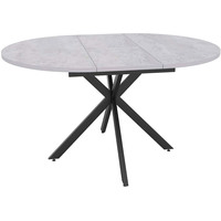 Кухонный стол Avanti Парма раздвижной D100-135x75 (черный муар/цемент светлый)
