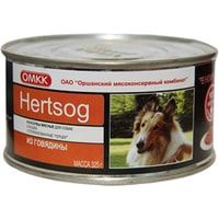 Консервированный корм для собак ОМКК Hertsog 325 г