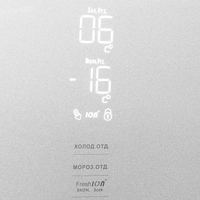 Четырёхдверный холодильник Ginzzu NFK-500 White glass