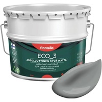 Краска Finntella Eco 3 Wash and Clean Tiina F-08-1-9-LG107 9 л (темно-серый)