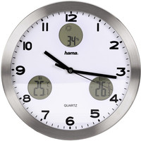 Настенные часы Hama AG-300 (серебристый) [00113982]