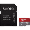 Карта памяти SanDisk Ultra microSDXC (Class 10) 64GB + адаптер (SDSDQUAN-064G-G4A)