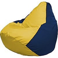 Кресло-мешок Flagman Груша Медиум Г1.1-248 (жёлтый/тёмно-синий)