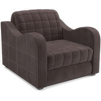 Кресло-кровать Мебель-АРС Барон №4 (микровельвет, коричневый кордрой)