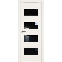 Межкомнатная дверь ProfilDoors 46U L 50x200 (дарквайт, черный триплекс)