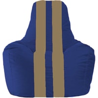 Кресло-мешок Flagman Спортинг С1.1-114 (синий/бежевый)