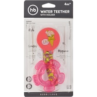Погремушка с прорезывателем Happy Baby Water Teether 20013 (розовый)
