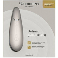 Вибромассажер Womanizer Premium 2 Gray