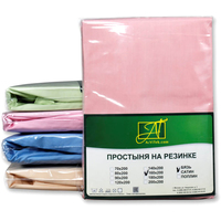 Постельное белье Альвитек Поплин однотонный на резинке 160x200x25 ПР-ПО-Р-160-РОЗ (розовый)