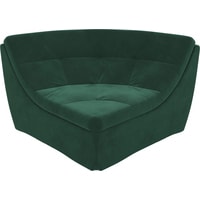 Элемент модульного дивана Лига диванов Холидей люкс 105680 (велюр, зеленый)