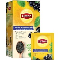 Черный чай Lipton Blackcurrant & Mint 25 шт