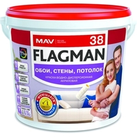Краска Flagman ВД-АК-2038 3л (белый)