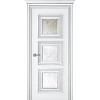 Межкомнатная дверь Belwooddoors Палаццо 3 70 см (эмаль, белый/серебро/зеркало mirold morena)