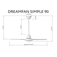 Вентилятор Dreamfan Simple 90 50090