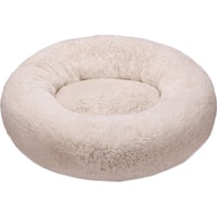 Лежак Pet Bed плюшевый 80 см (молочный)