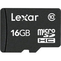Карта памяти Lexar LFSDM10-16GABC10 microSDHC 16GB