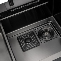 Кухонная мойка ARFEKA ECO AR 750*450 Black PVD Nano