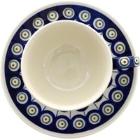 Чашка с блюдцем Boleslawiec Ceramics CUP WITH SAUCER -D-8 883883S/D-8/1