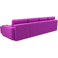 П-образный диван Лига диванов Белфаст 31560 (микровельвет, фиолетовый)