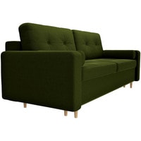 Диван Лига диванов Белфаст 105001 (микровельвет, зеленый)