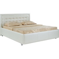 Кровать Ormatek Como 2 80x200 (экокожа, молочный перламутр)