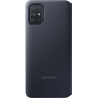 Чехол для телефона Samsung S View Wallet Cover A71 (черный)