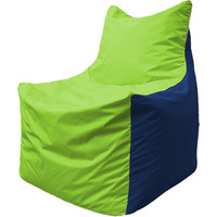 Кресло-мешок Flagman Фокс Ф2.1-184 (салатовый/синий темный)