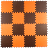Коврик-пазл Eco Cover 25х25 см 25МП1/9 (оранжевый/коричневый)