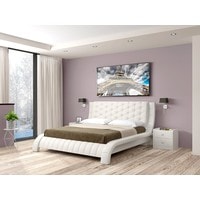 Кровать Bravo Мебель Шанель с ПМ 140x200 (экокожа, белый)