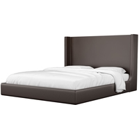 Кровать Mebelico Ларго 160x200 (экокожа, коричневый)