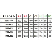 Душевой поддон Radaway Laros D Compact 100x90 [SLD91017-01]