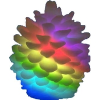 3D-фигура Uniel ULD-F004 RGB Pine Cone