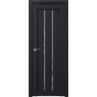 Межкомнатная дверь ProfilDoors 49U L 60x200 (черный матовый/стекло прозрачное)