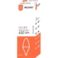 Светодиодная лампочка Belsvet LED-M С37 E14 7 Вт 3000 К