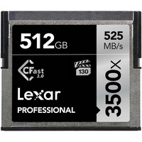 Карта памяти Lexar Professional 3500x CFast 2.0 LC512CRB3500 512GB