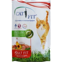 Сухой корм для кошек Cat Fit Для взрослых кошек мясное ассорти 0.4 кг