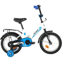 Детский велосипед Novatrack Forest 14 2021 141FOREST.WT21 (белый/синий)