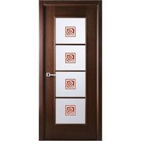 Межкомнатная дверь Belwooddoors Модерн люкс 60 см (стекло, шпон, венге/мателюкс 19)